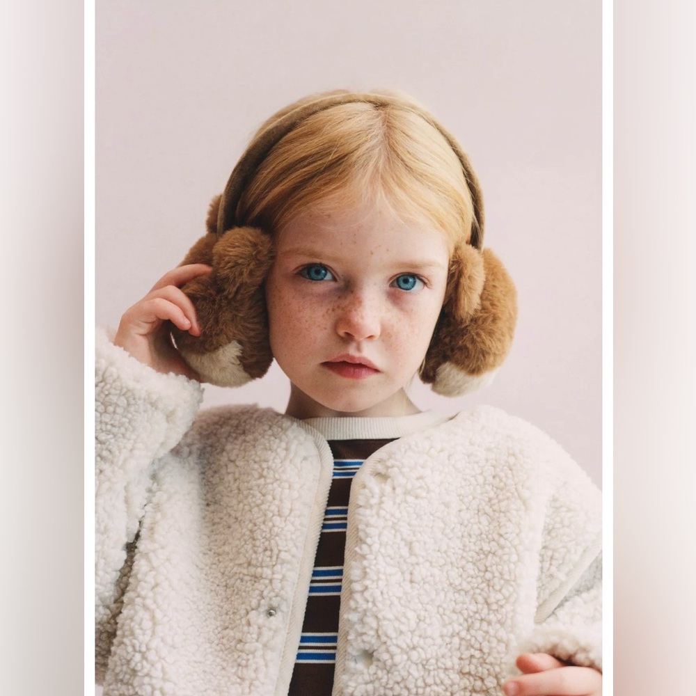 ZARA New Fur Beaver Earmuffs
